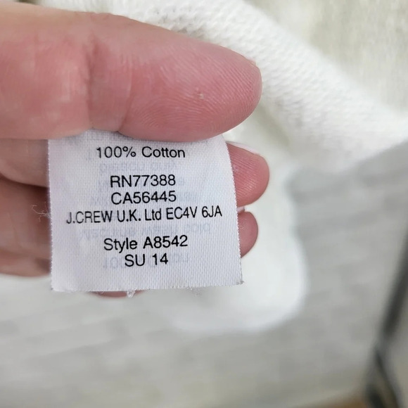 J Crew Sweatshirt Tunic Gray Back Zip Small - Picture 8 of 12